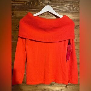 Women’s Lilly Pulitzer Christin Sweater, Orange Red Picante Coral